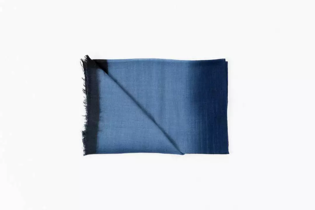 Studio Variously Handcrafted Aria Indigo Scarf 4 Studio Variously Handcrafted Aria Indigo Scarf
