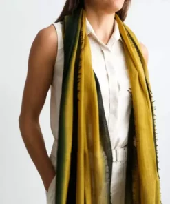 Studio Variously Aria Topaz Cashmere Scarf Handcrafted