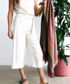 Studio Variously Barque Stripes Merino Wool Scarf