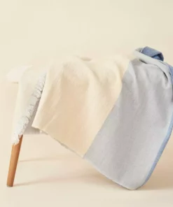 Studio Variously Ceru Merino Wool Throw Blanket 26 Studio Variously Ceru Merino Wool Throw Blanket