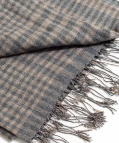 Studio Variously Fawn Checks Merino Scarf 11 Studio Variously Fawn Checks Merino Scarf