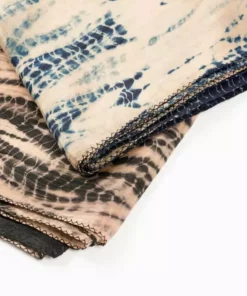 Studio Variously Handcrafted Indigold Kasmi Silk Scarf 6 Studio Variously Handcrafted Indigold Kasmi Silk Scarf