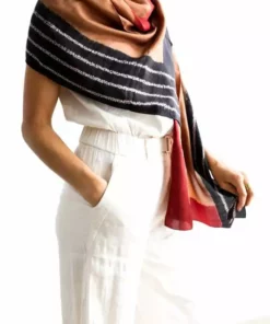 Studio Variously Handcrafted Kaavi Silk Scarf