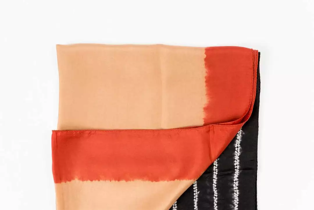 Studio Variously Handcrafted Kaavi Silk Scarf 1 Studio Variously Handcrafted Kaavi Silk Scarf