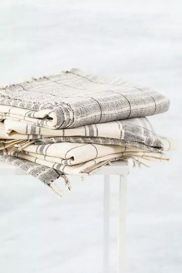 Studio Variously Handcrafted Lekha Throw Blanket 7 Studio Variously Handcrafted Lekha Throw Blanket