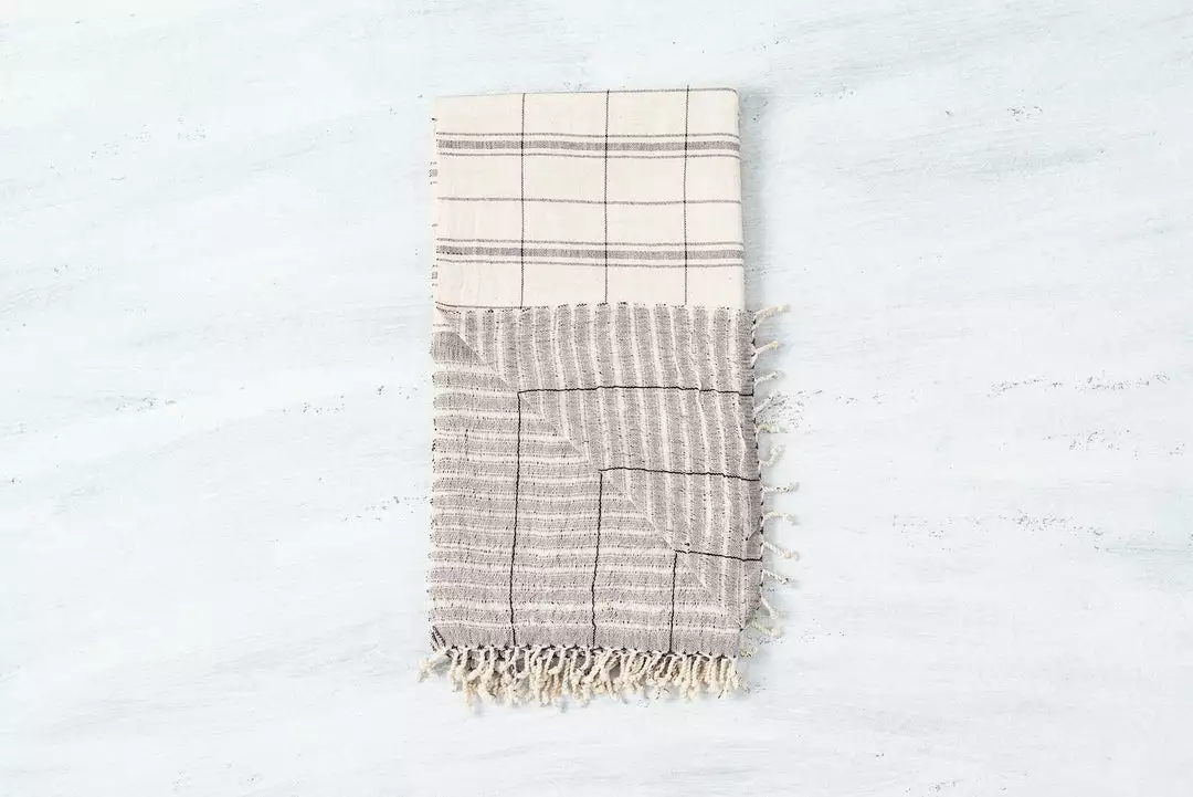 Studio Variously Handcrafted Lekha Throw Blanket 1 Studio Variously Handcrafted Lekha Throw Blanket