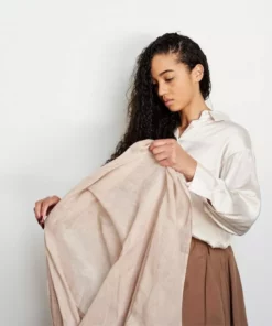 Studio Variously Oat Linen Scarf Accessories