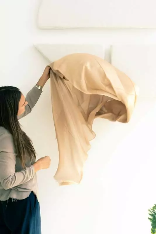 Studio Variously Lunar Silk And Cashmere Scarf Handcrafted 2 Studio Variously Lunar Silk And Cashmere Scarf Handcrafted