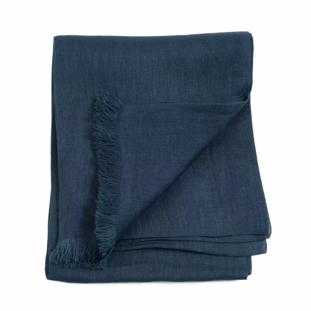 Studio Variously Midnight Blue Linen Scarf Accessories 7 Studio Variously Midnight Blue Linen Scarf Accessories