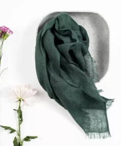Studio Variously Accessories Moss Linen Scarf 