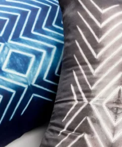 Studio Variously Naami Silk Throw Pillow - Indigo Home Goods