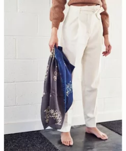 Studio Variously Accessories Oraa Black Silk Scarf