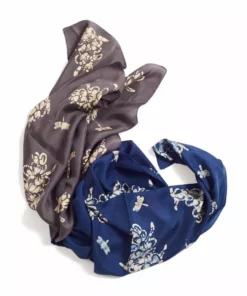 Studio Variously Accessories Oraa Black Silk Scarf