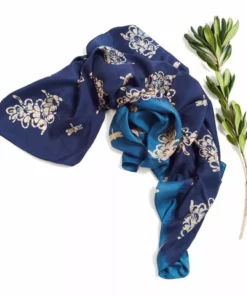 Studio Variously Oraa Indigo Silk Scarf 10 Studio Variously Oraa Indigo Silk Scarf