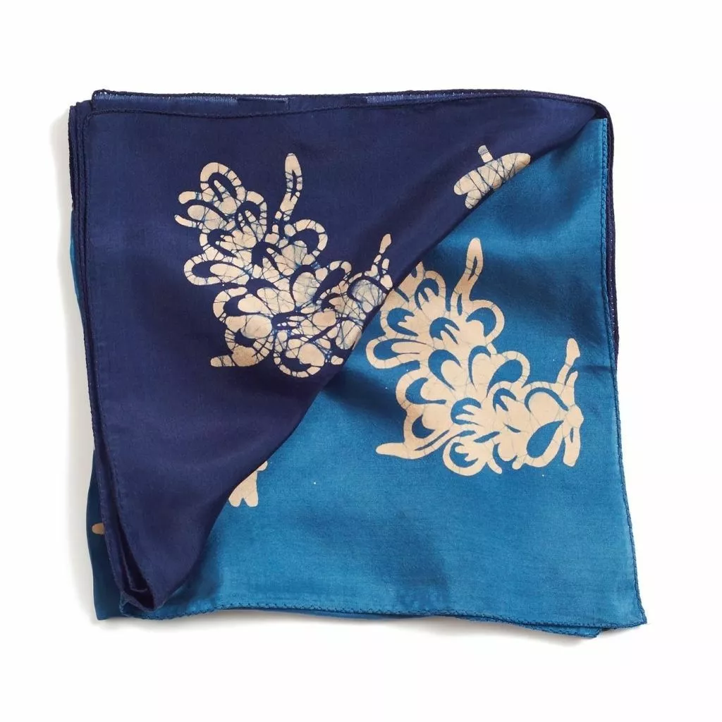 Studio Variously Oraa Indigo Silk Scarf 1 Studio Variously Oraa Indigo Silk Scarf