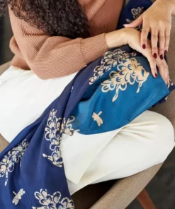 Studio Variously Oraa Indigo Silk Scarf 9 Studio Variously Oraa Indigo Silk Scarf