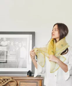 Studio Variously Primrose Turmeric Silk Scarf