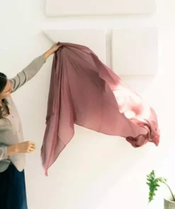 Studio Variously Rosa Silk And Cashmere Scarf Handcrafted