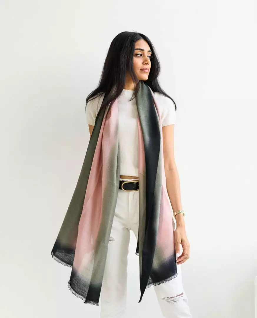 Studio Variously Umbra Kiwi Merino Scarf 1 Studio Variously Umbra Kiwi Merino Scarf