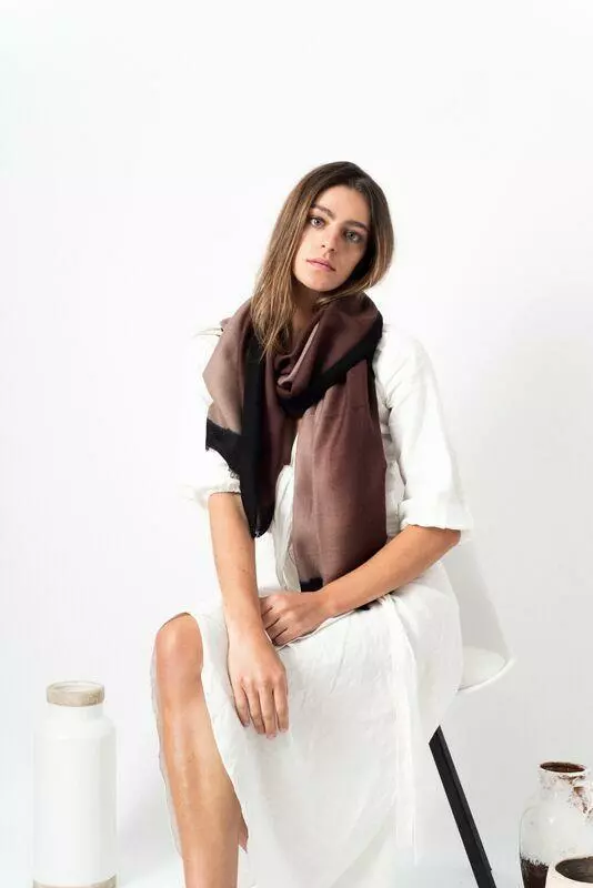 Studio Variously Accessories Umbra Mink Cashmere Scarf 5 Studio Variously Accessories Umbra Mink Cashmere Scarf