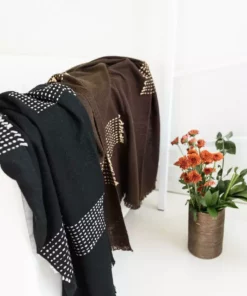 Studio Variously Walnut Throw Blanket - Brown