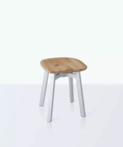 Emeco Su Small Stool - Aluminum Frame