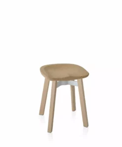 Emeco Su Small Stool - Wood Frame