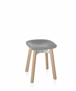 Emeco Su Small Stool - Wood Frame