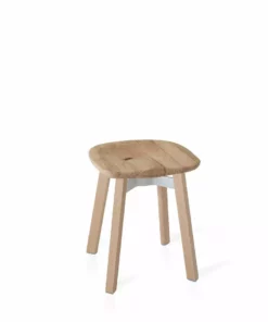 Emeco Su Small Stool - Wood Frame