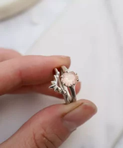 Iron Oxide Jewelry Sunburst Stacking Ring Set