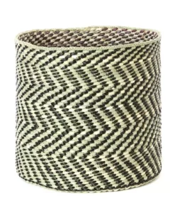 Swahili African Modern Black And Natural Maila Milulu Reed Basket Home Goods 5 Swahili African Modern Black And Natural Maila Milulu Reed Basket Home Goods