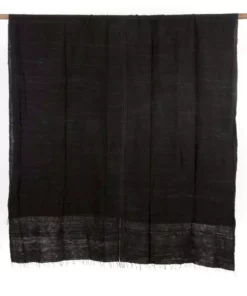 Swahili African Modern Black Gabi Tablecloth Or Throw Home Goods