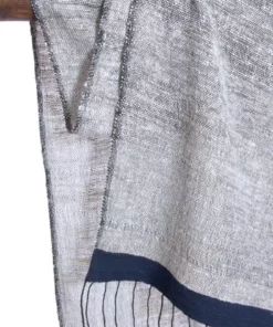 Swahili African Modern Ethiopian Stella Shawl - Blue Accessories