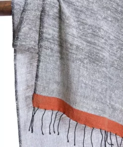 Swahili African Modern Accessories Ethiopian Stella Shawl - Coral