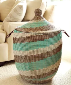 Swahili African Modern Large Sahel Sky Laundry Hamper Basket Best Sellers
