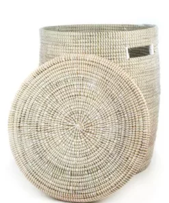 Swahili African Modern Solid White Peace Corps Hamper