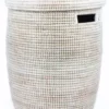 Swahili African Modern Solid White Peace Corps Hamper