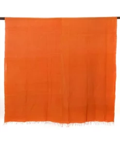 Swahili African Modern Tangerine Gabi Tablecloth / Throw Blanket