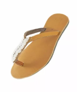 Swahili Coast Design Compass Sandals - White Shoes