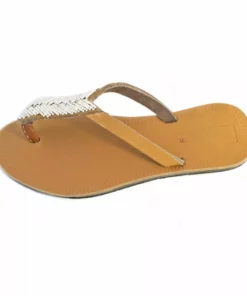 Swahili Coast Design Compass Sandals - White Shoes