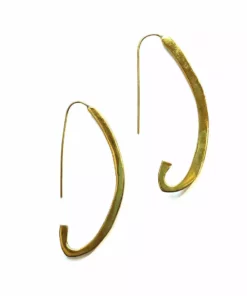 Swahili Coast Design Jewelry Crescent Earrings
