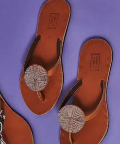 Swahili Coast Design Iris Sandals - Champagne