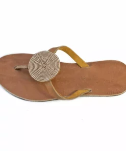 Swahili Coast Design Iris Sandals - Champagne