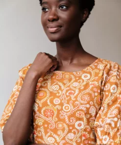 Mata Traders Sydney Paprika Suzani Midi Dress Clothing