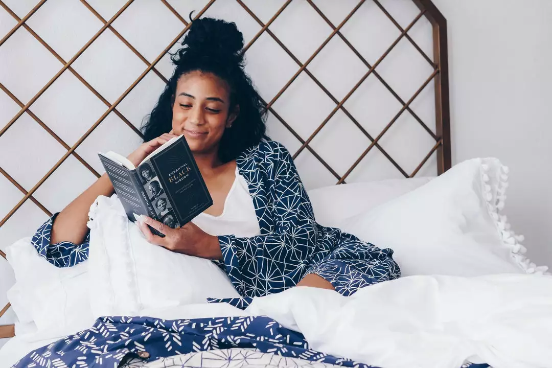 Symbology Sale Art Deco Lounge Robe - Navy + Cream 2 Symbology Sale Art Deco Lounge Robe - Navy + Cream