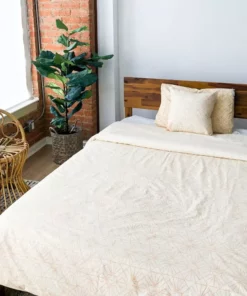 Symbology Best Sellers Reversible Duvet Cover - Cream + Tan