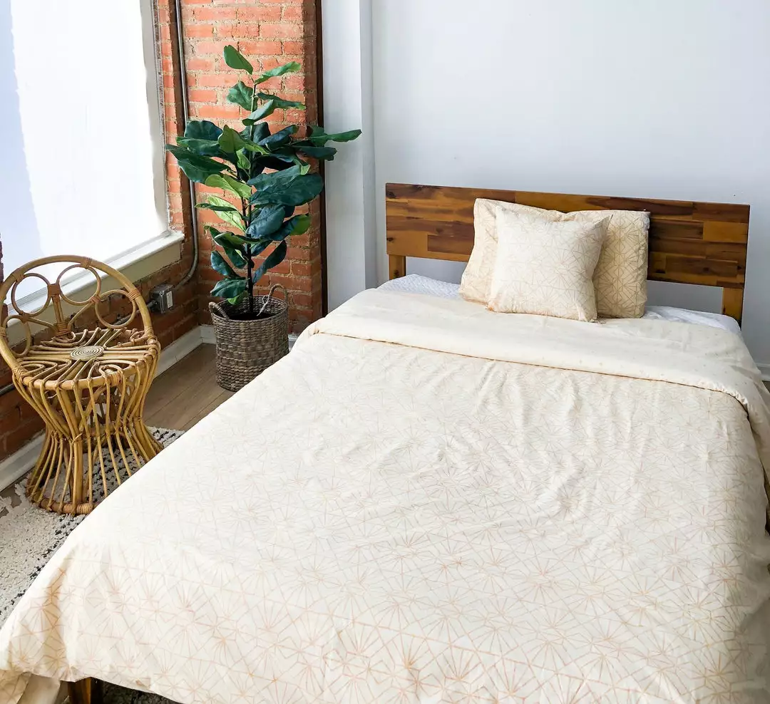 Symbology Best Sellers Reversible Duvet Cover - Cream + Tan 1 Symbology Best Sellers Reversible Duvet Cover - Cream + Tan