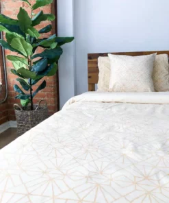 Symbology Best Sellers Reversible Duvet Cover - Cream + Tan