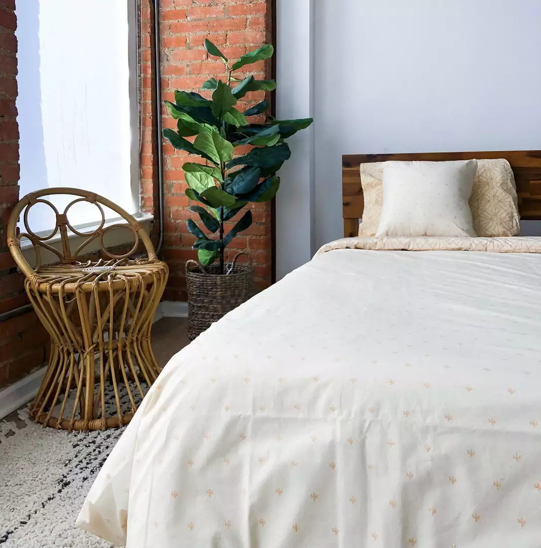 Symbology Best Sellers Reversible Duvet Cover - Cream + Tan 6 Symbology Best Sellers Reversible Duvet Cover - Cream + Tan