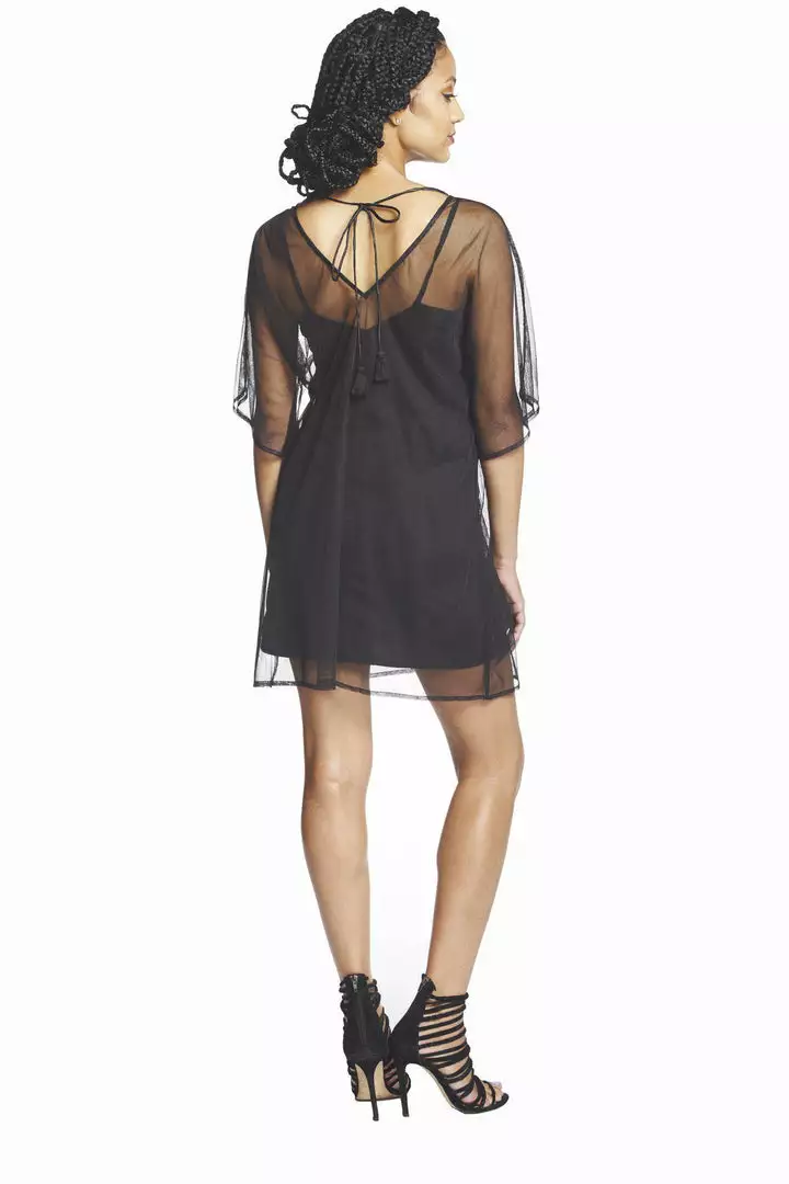 Symbology Sale Beaded Peacock Deep V Caftan 2 Symbology Sale Beaded Peacock Deep V Caftan